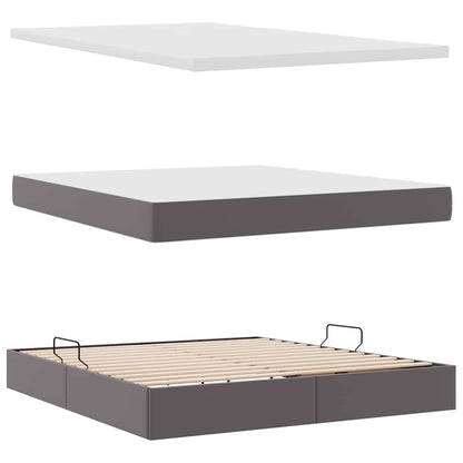 Letto con contenitore e materasso Grigio 180 x 200 cm | homemem39