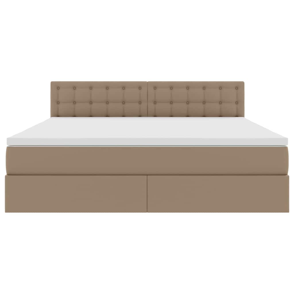 Letto con contenitore e materasso Cappuccino 180 x 200 cm | homemem39