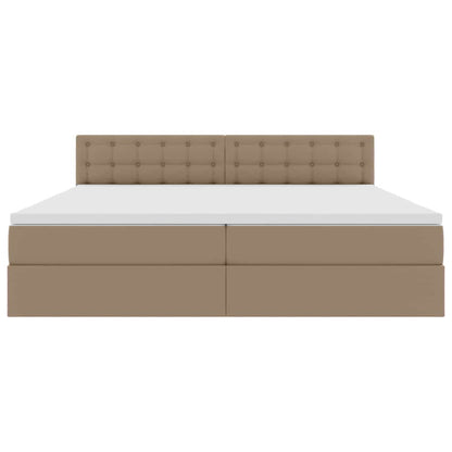 Letto con contenitore e materasso Cappuccino 200 x 200 cm | homemem39