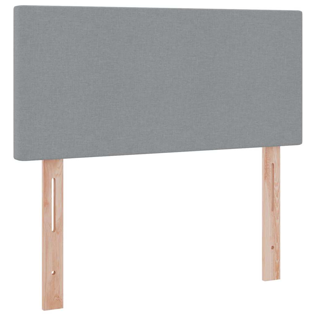 Letto con contenitore e materasso Grigio chiaro 90 x 190 cm | homemem39