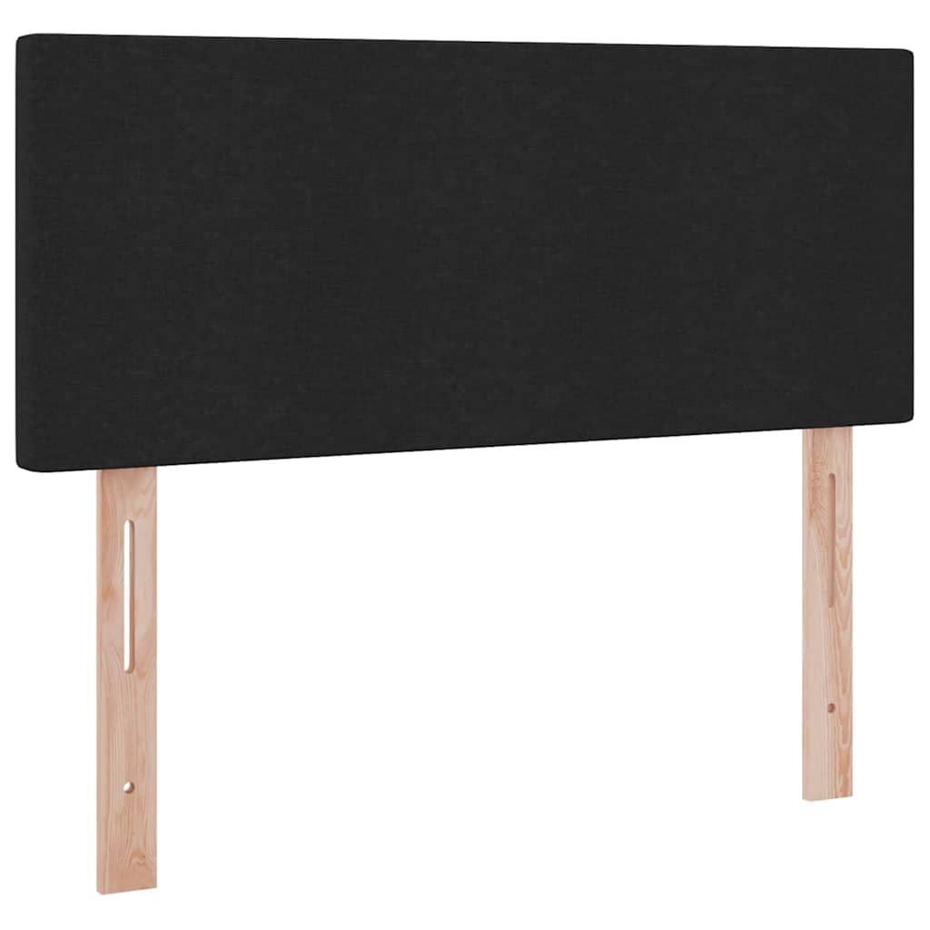 Letto con contenitore e materasso Nero 120 x 190 cm