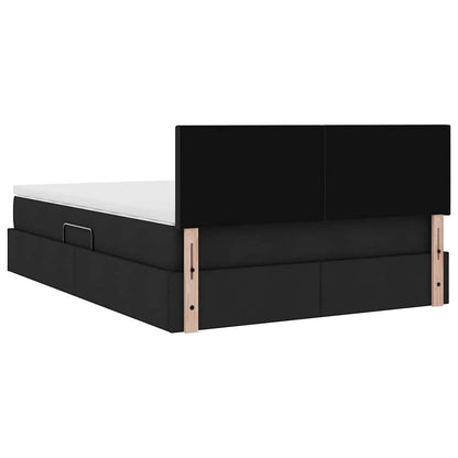 Letto con contenitore e materasso Nero 140 x 200 cm | homemem39