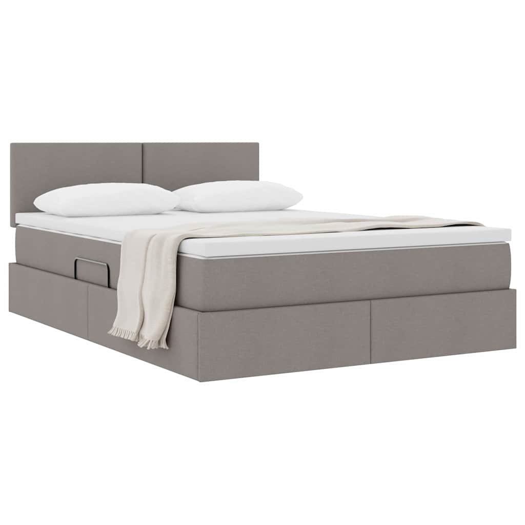 Letto con contenitore e materasso Talpa 140 x 200 cm Velluto