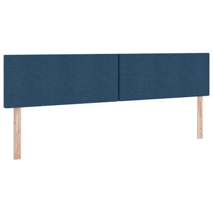 Letto con contenitore e materasso con testiera Blu 200 x 200 cm | homemem39