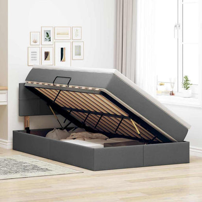 Letto con contenitore e materasso Grigio scuro 120 x 190 cm | homemem39