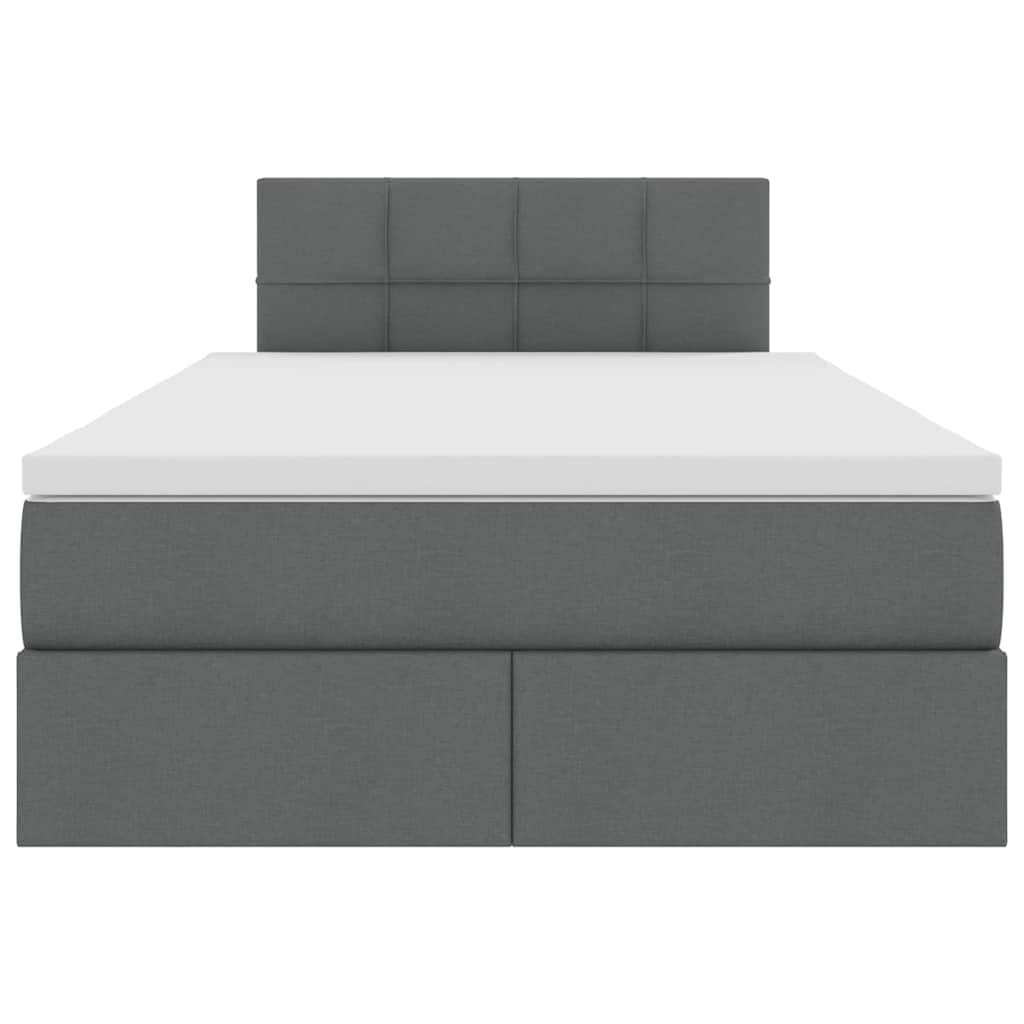 Letto con contenitore e materasso Grigio scuro 120 x 190 cm | homemem39