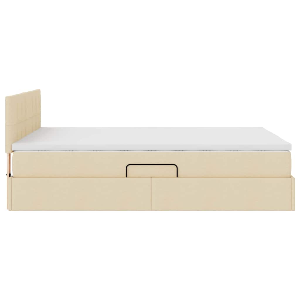 Letto con contenitore e materasso Crema 140 x 190 cm | homemem39