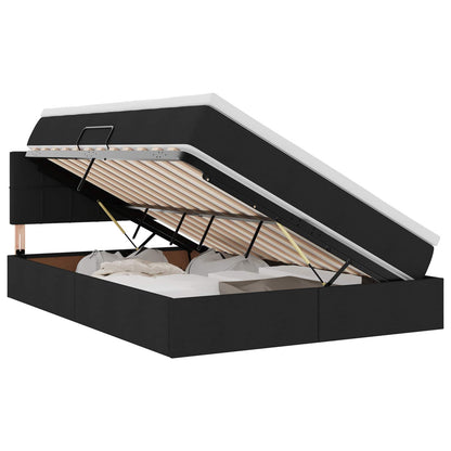 Letto con contenitore e materasso Nero 120 x 200 cm | homemem39