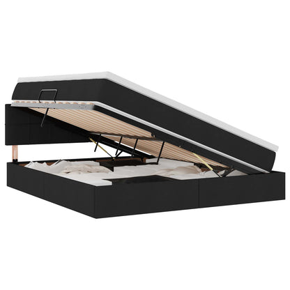 Letto con contenitore e materasso Nero 160 x 200 cm | homemem39