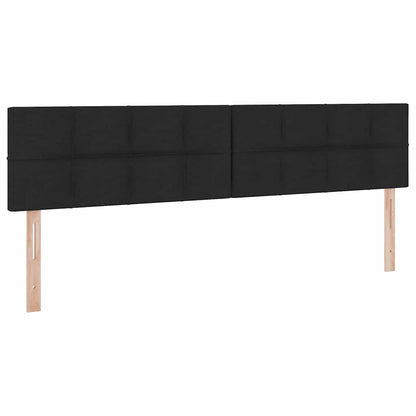 Letto con contenitore e materasso Nero 200 x 200 cm | homemem39
