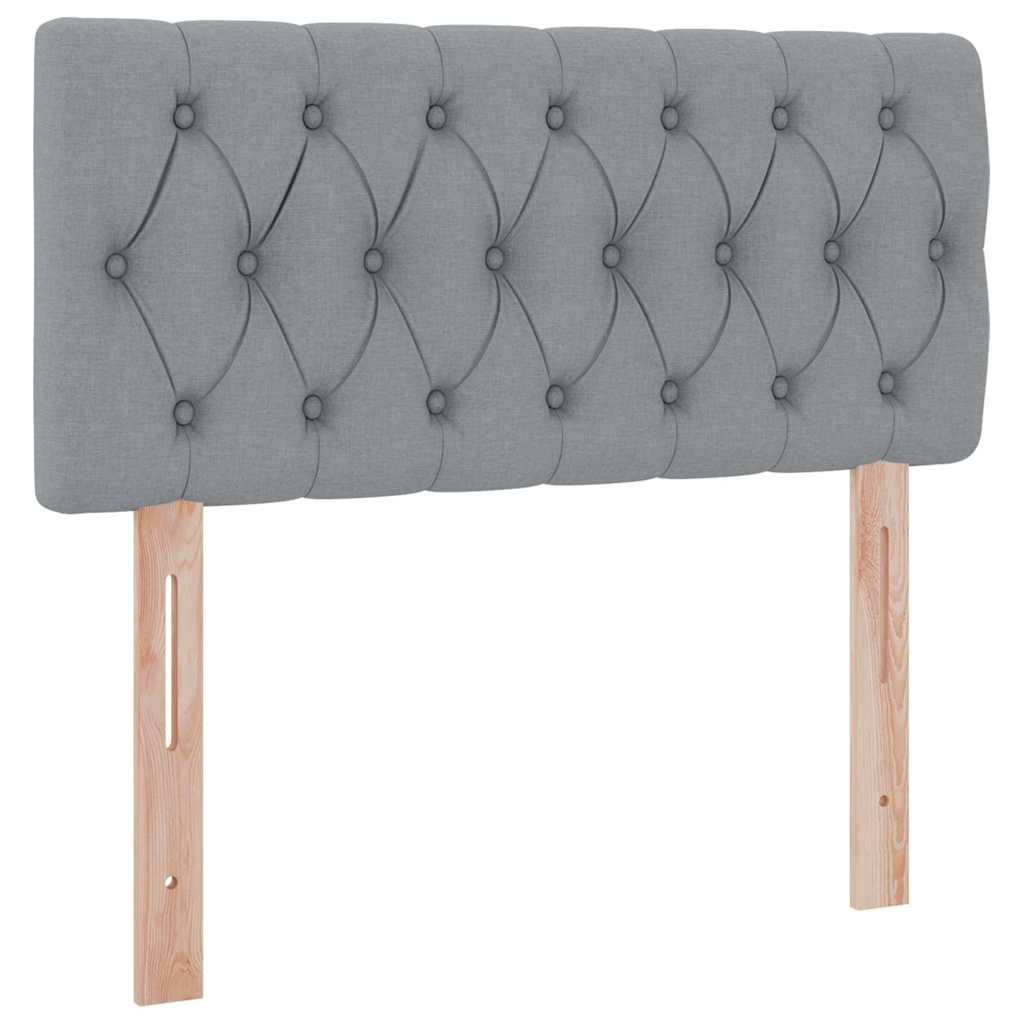 Letto con contenitore e materasso Grigio chiaro 90 x 200 cm | homemem39