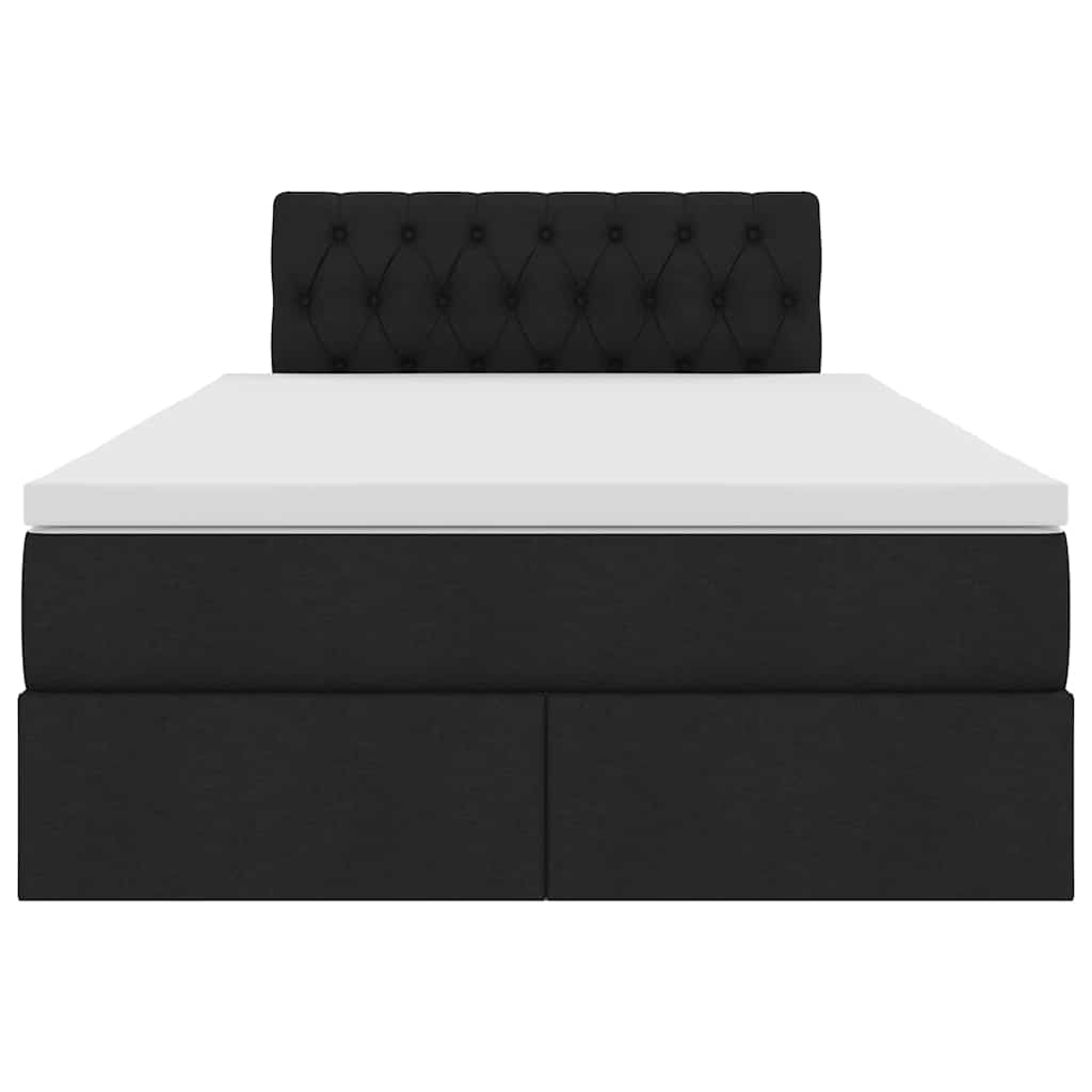 Letto con contenitore e materasso Nero 120 x 200 cm | homemem39