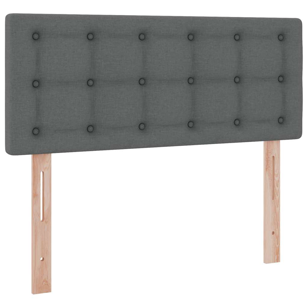 Letto con contenitore e materasso Grigio scuro 120 x 190 cm | homemem39