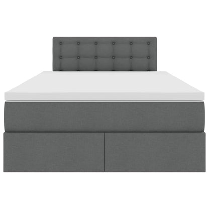 Letto con contenitore e materasso Grigio scuro 120 x 200 cm | homemem39