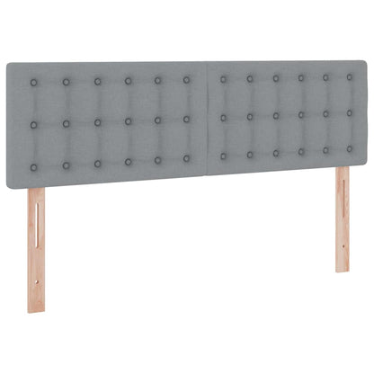 Letto con contenitore e materasso Grigio chiaro 140 x 200 cm | homemem39