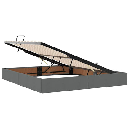 Letto con contenitore e materasso Grigio scuro 160 x 200 cm | homemem39