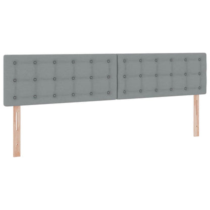 Letto con contenitore e materasso Grigio chiaro 200 x 200 cm | homemem39