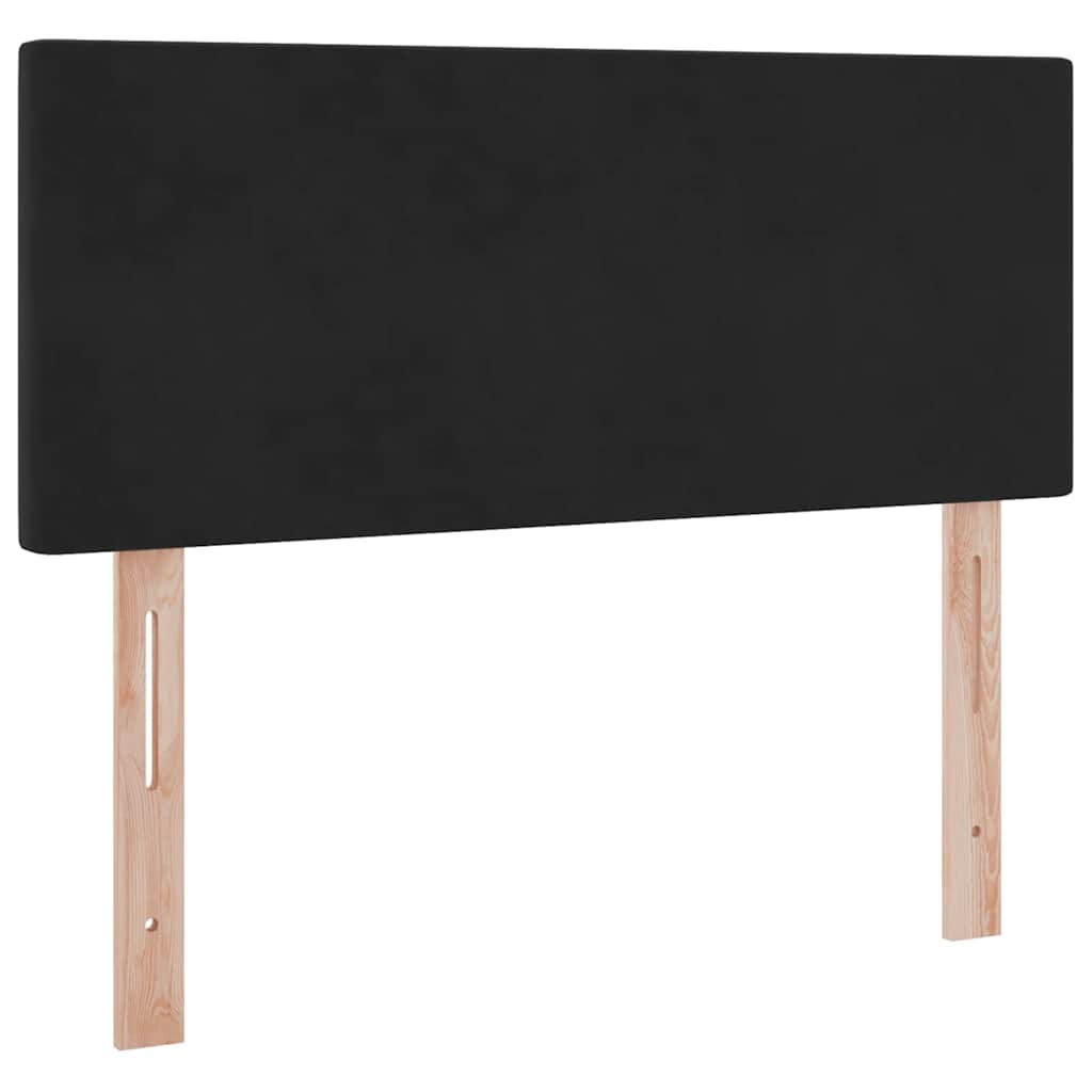 Letto con Contenitore con materasso Nero 120 x 190 cm Velluto | homemem39