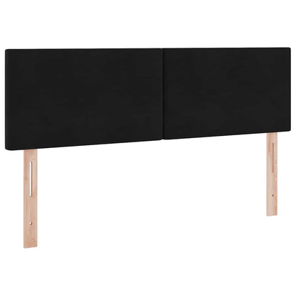 Letto con Contenitore con materasso Nero 140 x 190 cm Velluto | homemem39