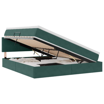Letto con Contenitore Verde Scuro 180 x 200 cm Velluto | homemem39