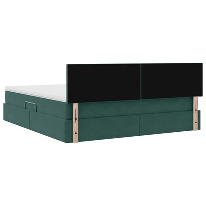 Letto con Contenitore Verde Scuro 180 x 200 cm Velluto | homemem39