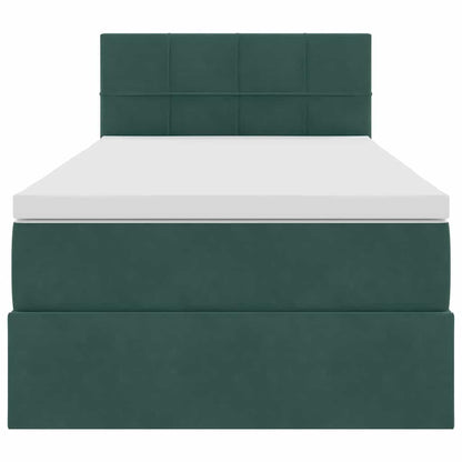 Letto con Contenitore Verde Scuro 90 x 200 cm Velluto | homemem39