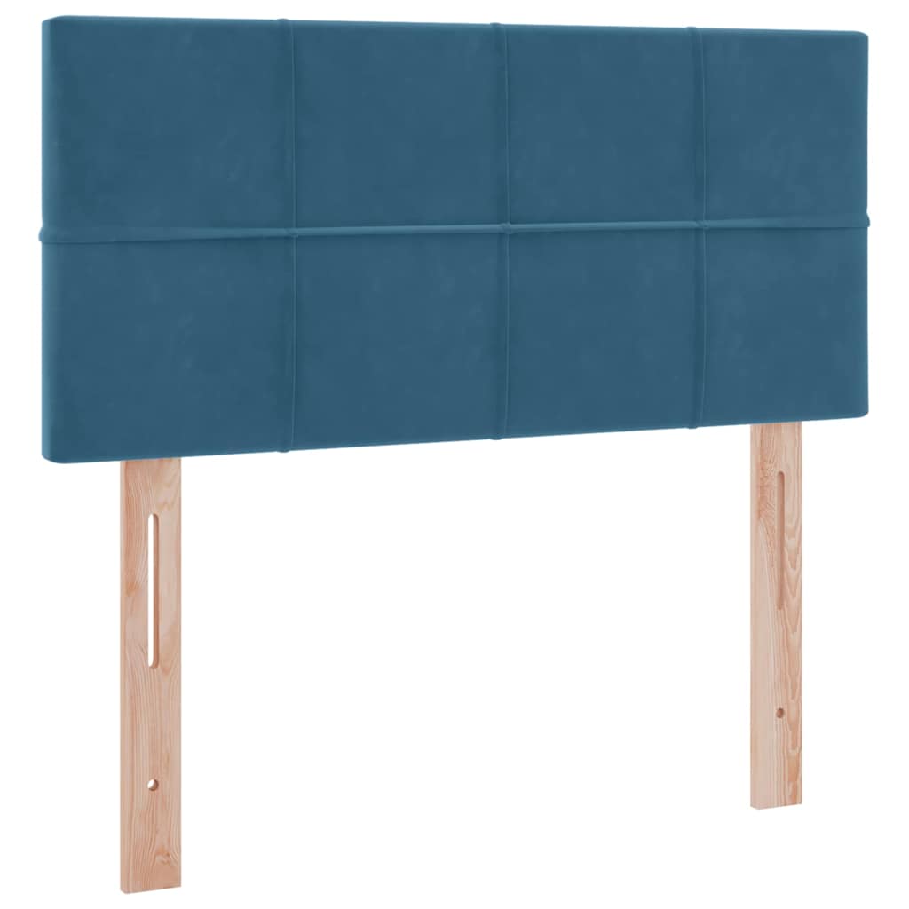 Letto con Contenitore Blu Scuro 100 x 200 cm Velluto | homemem39
