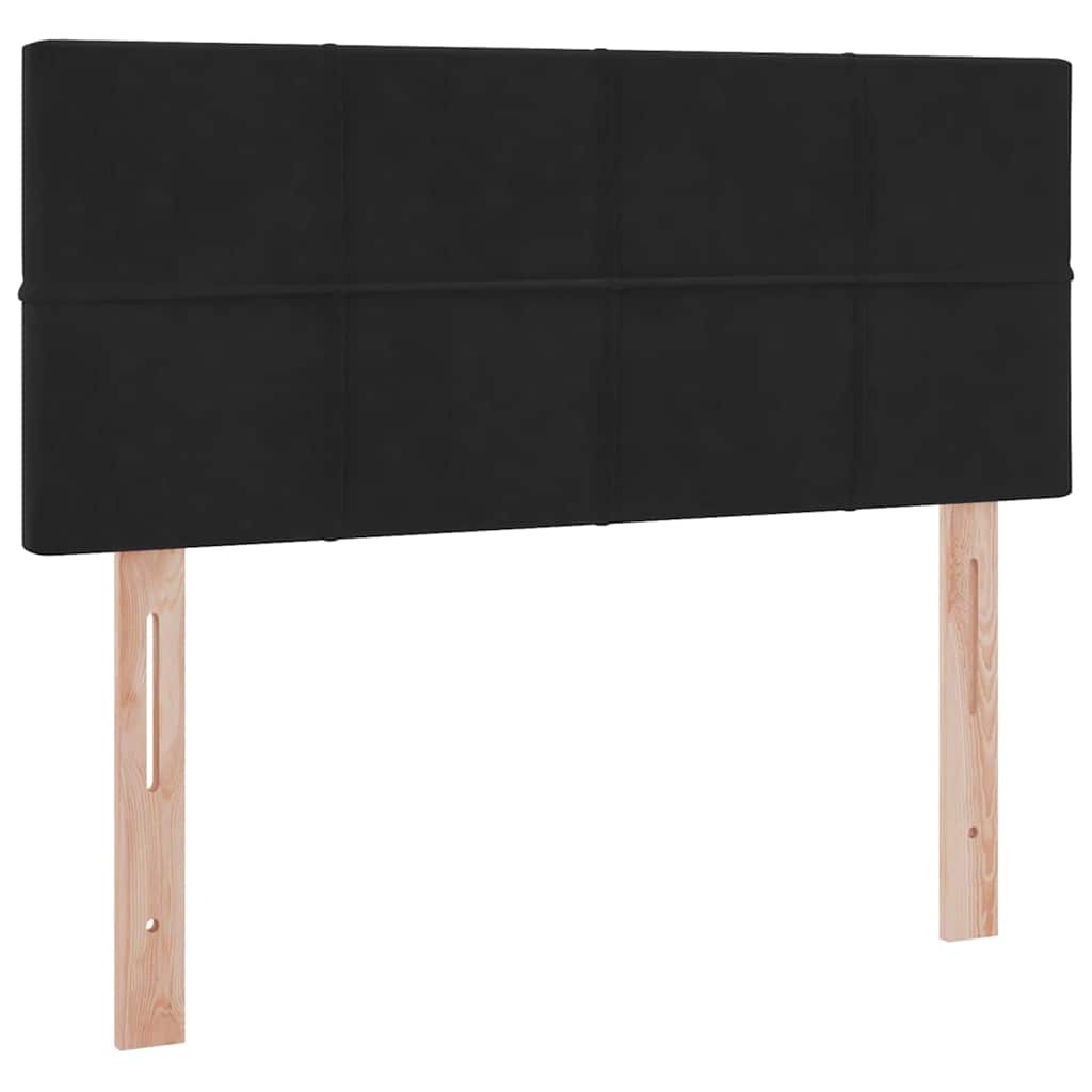 Letto con Contenitore con materasso Nero 120 x 190 cm Velluto | homemem39