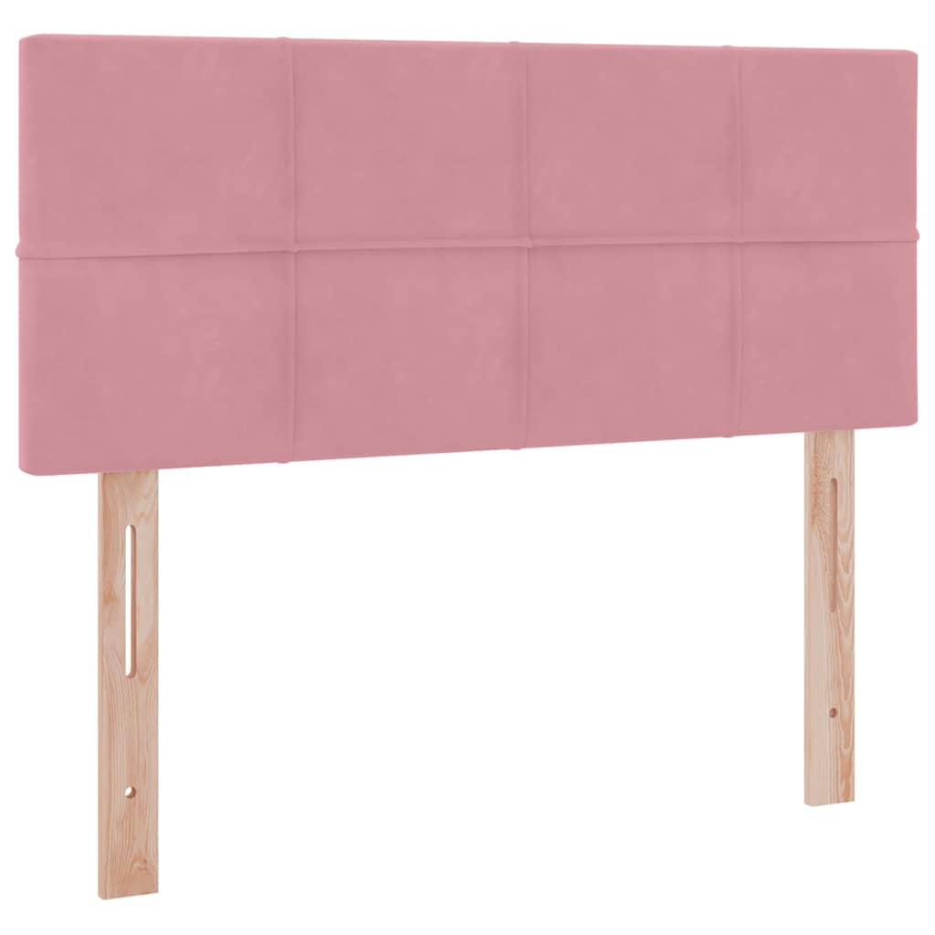 Letto con Contenitore con materasso Rosa 120 x 200 cm Velluto | homemem39