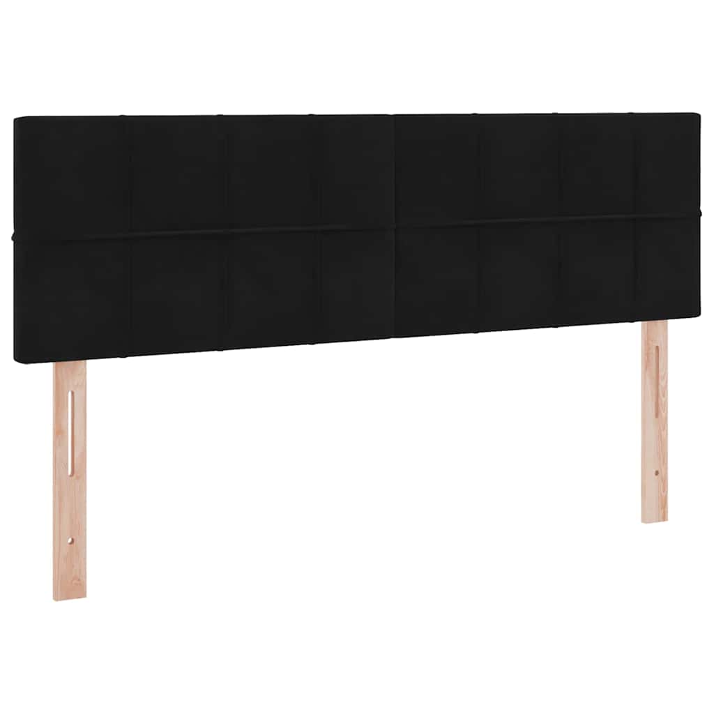 Letto con Contenitore con materasso Nero 140 x 200 cm Velluto | homemem39