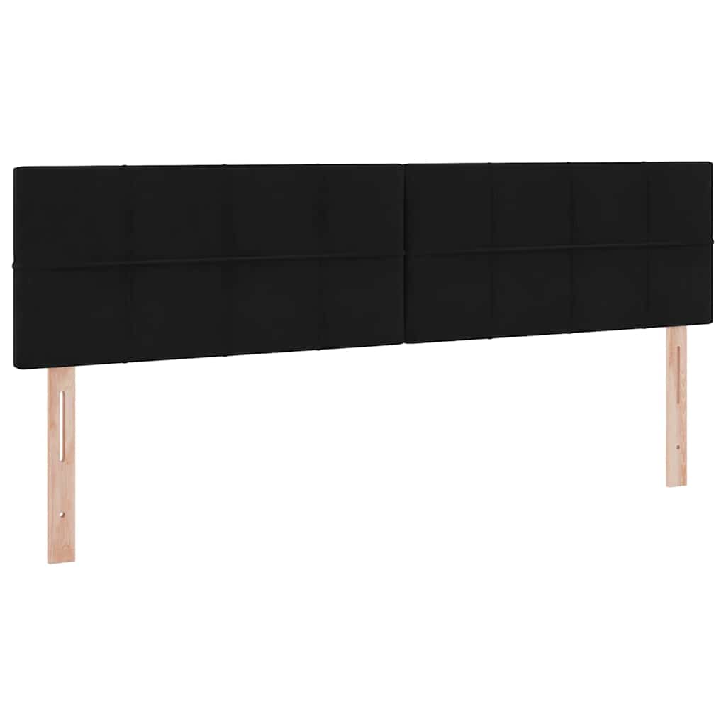 Letto con Contenitore con materasso Nero 160 x 200 cm Velluto | homemem39