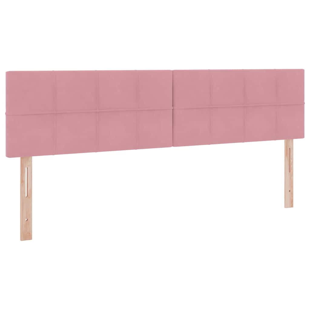 Letto con Contenitore con materasso Rosa 160 x 200 cm Velluto | homemem39