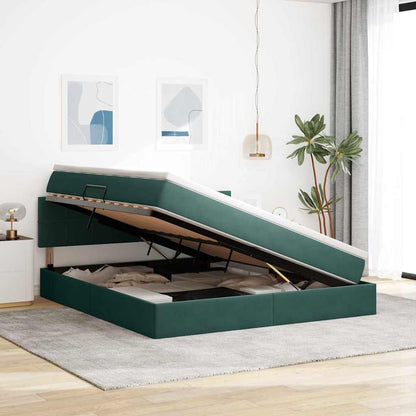 Letto con Contenitore Verde Scuro 180 x 200 cm Velluto | homemem39