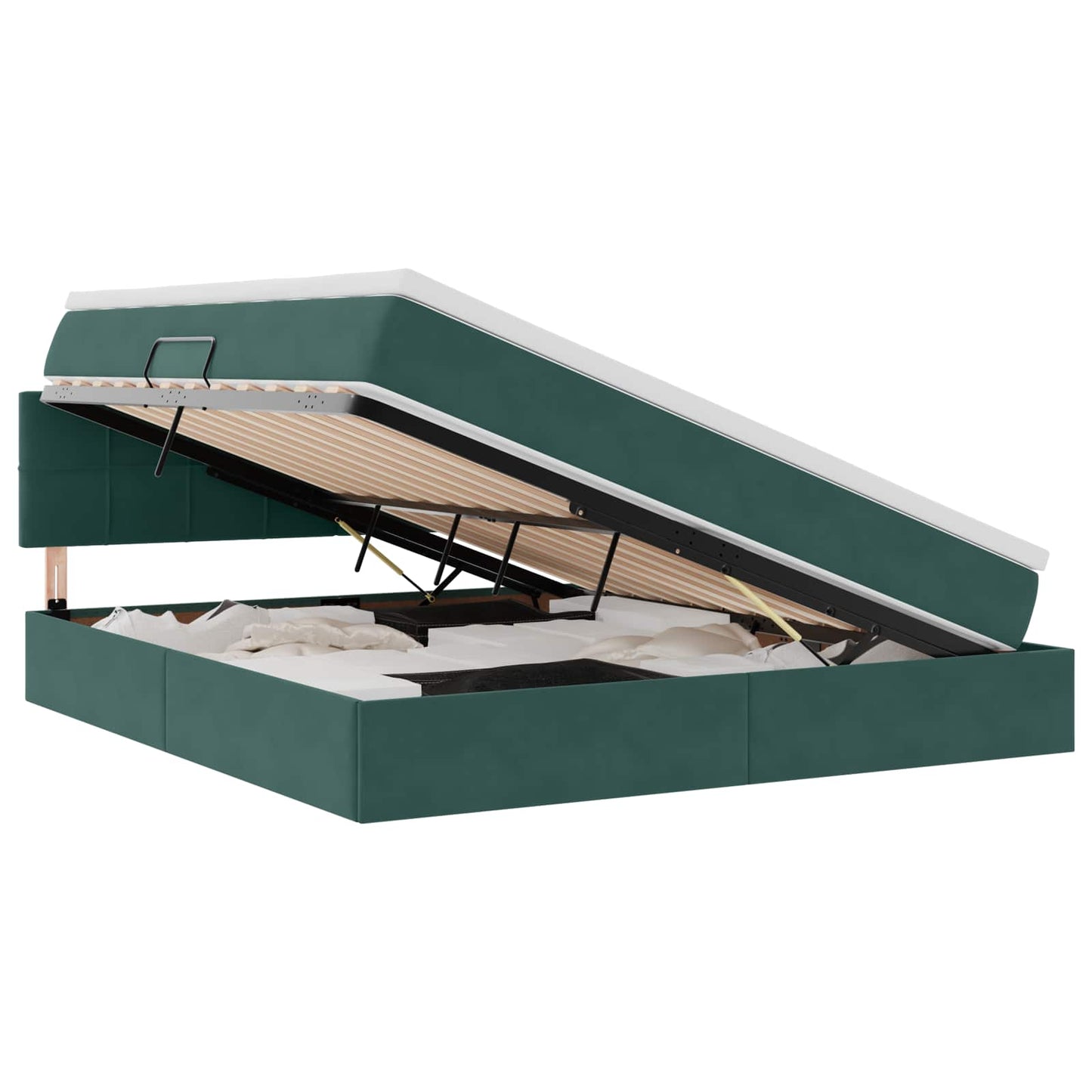 Letto con Contenitore Verde Scuro 180 x 200 cm Velluto | homemem39