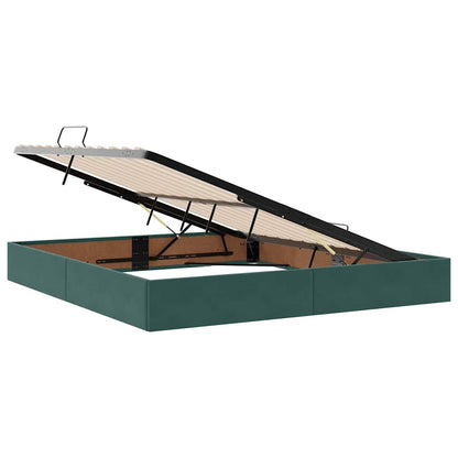 Letto con Contenitore Verde Scuro 180 x 200 cm Velluto | homemem39