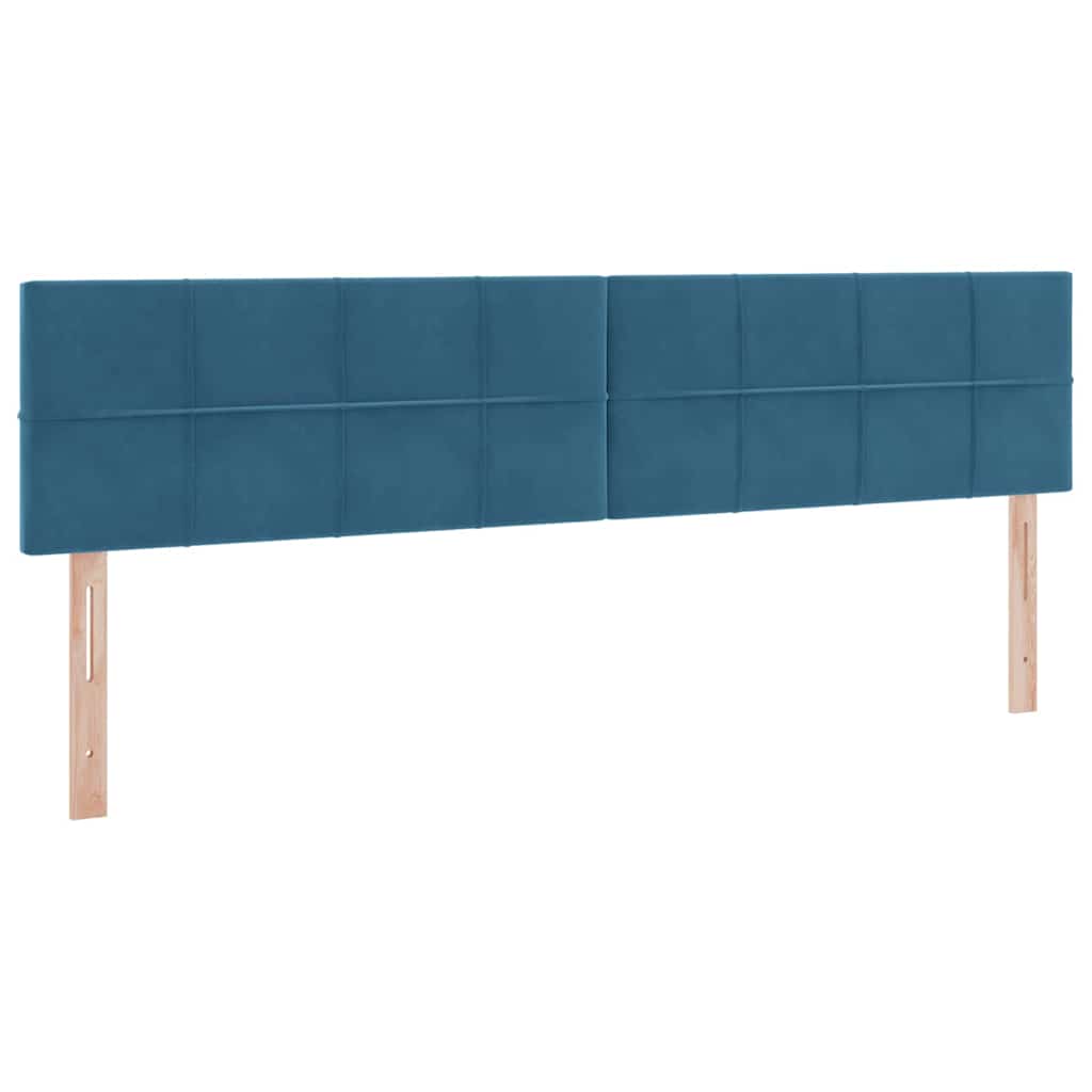 Letto con Contenitore Blu Scuro 200 x 200 cm Velluto | homemem39