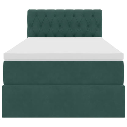 Letto con Contenitore Verde Scuro 90 x 200 cm Velluto | homemem39
