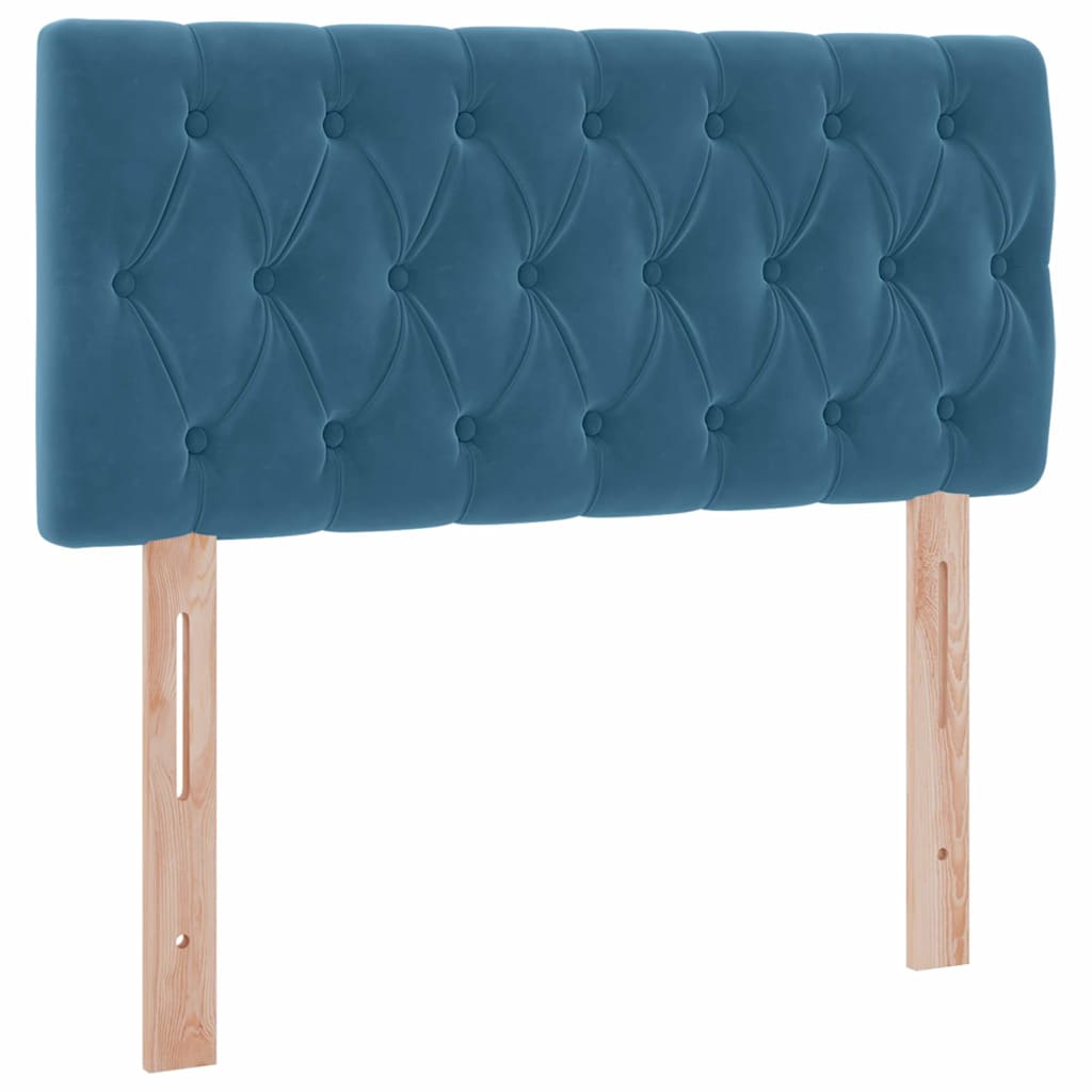 Letto con Contenitore Blu Scuro 90 x 200 cm Velluto | homemem39
