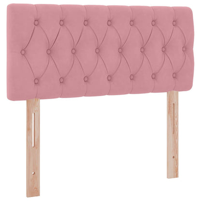 Letto con Contenitore con materasso Rosa 90 x 200 cm Velluto | homemem39