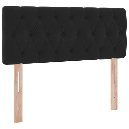 Letto con Contenitore con materasso Nero 120 x 200 cm Velluto | homemem39