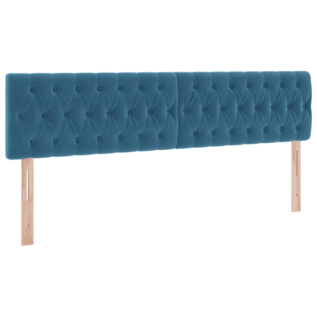 Letto con Contenitore Blu Scuro 160 x 200 cm Velluto | homemem39