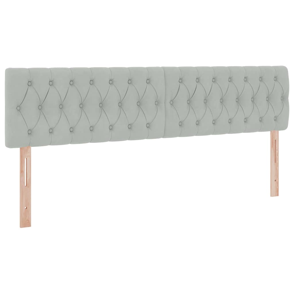 Letto con Contenitore Grigio chiaro 180 x 200 cm Velluto | homemem39