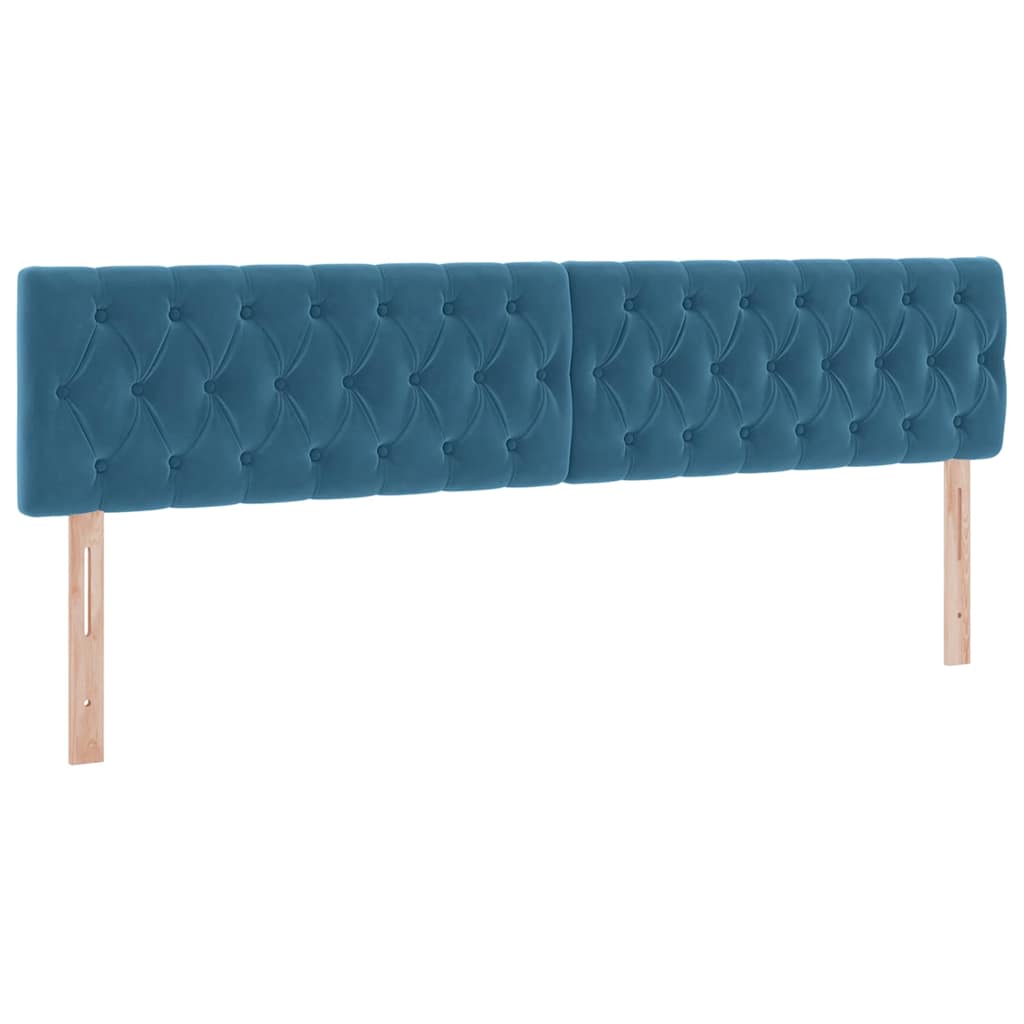 Letto con Contenitore Blu Scuro 200 x 200 cm Velluto | homemem39