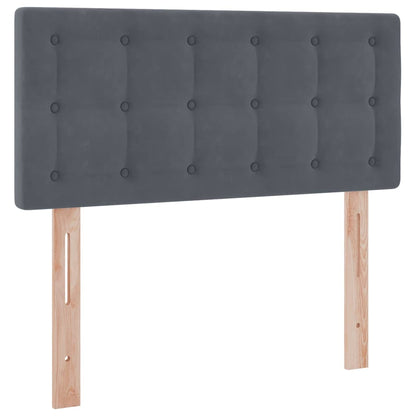 Letto con Contenitore Grigio scuro 90 x 190 cm Velluto | homemem39