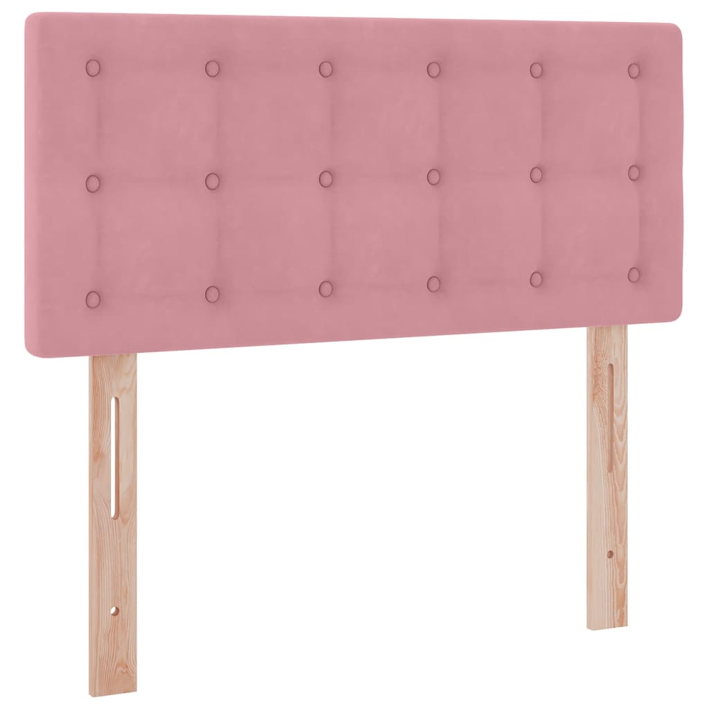 Letto con Contenitore con materasso Rosa 90 x 190 cm Velluto | homemem39