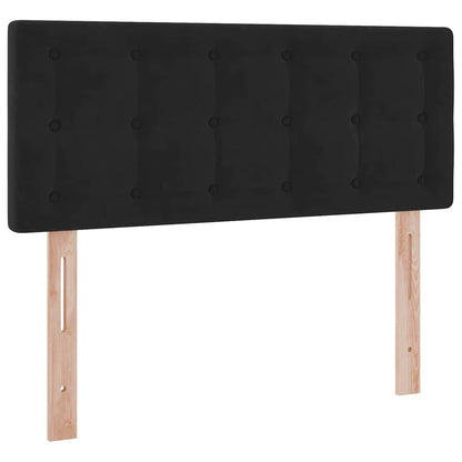 Letto con Contenitore con materasso Nero 120 x 200 cm Velluto
