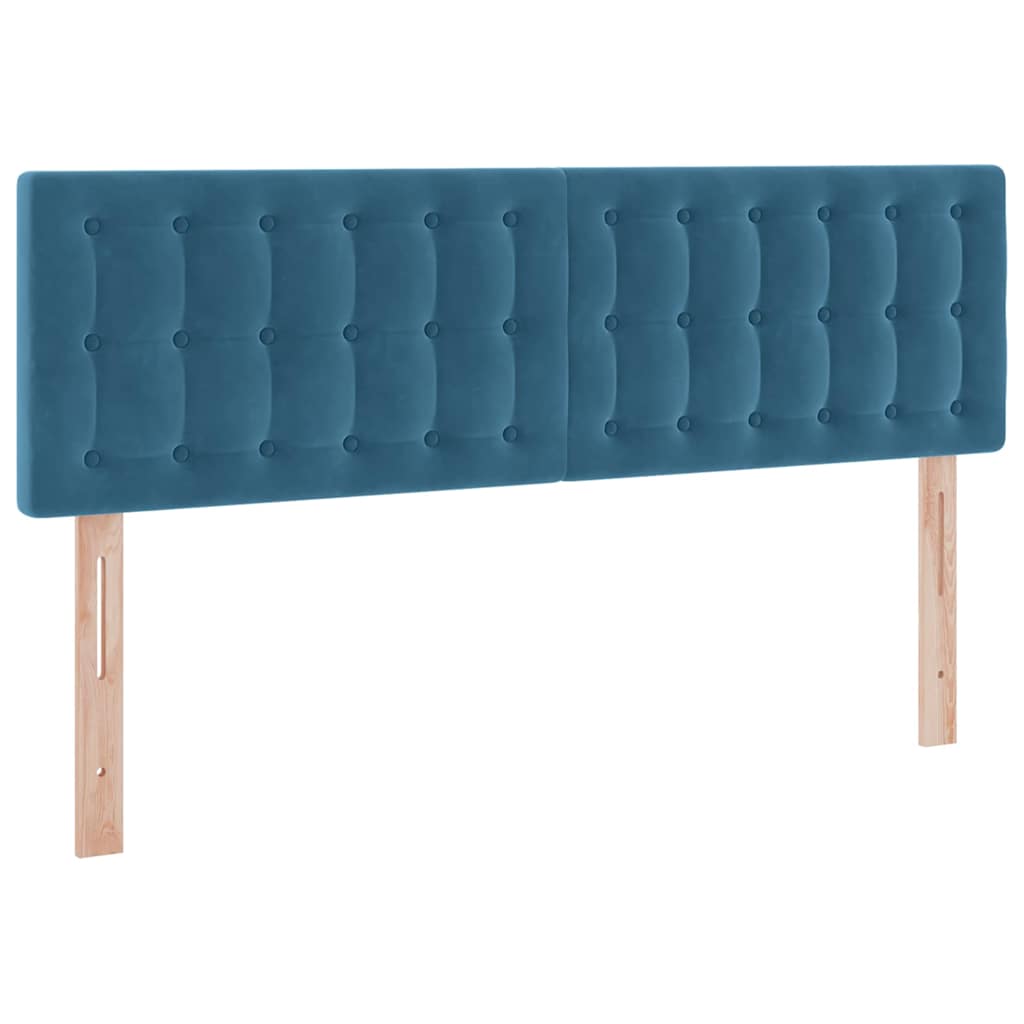 Letto con Contenitore Blu Scuro 140 x 190 cm Velluto | homemem39