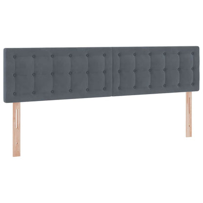 Letto con Contenitore Grigio scuro 160 x 200 cm Velluto | homemem39