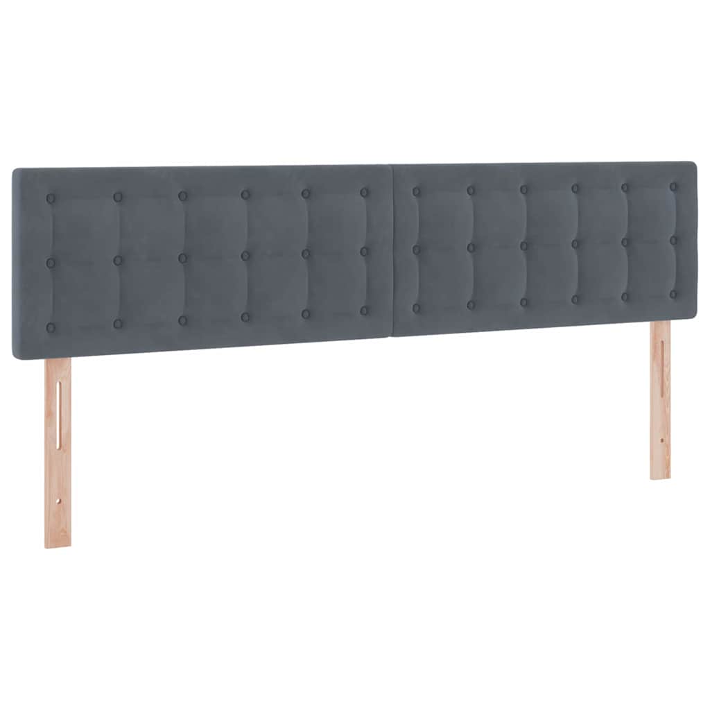 Letto con Contenitore Grigio scuro 180 x 200 cm Velluto | homemem39