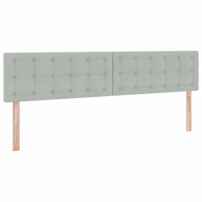 Letto con Contenitore Grigio chiaro 200 x 200 cm Velluto | homemem39
